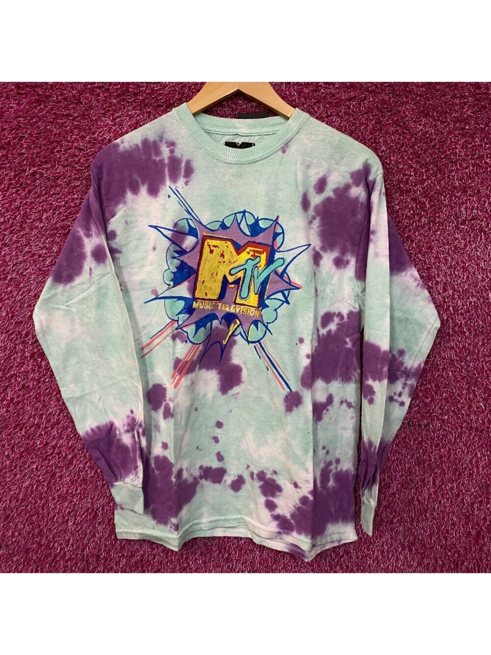 MTV Unplugged Tie-Dye Long Sleeve Tshirt size S/M